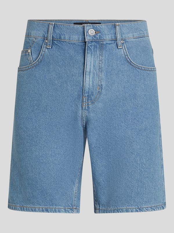 K RUBBER PATCH DENIM SHORTS