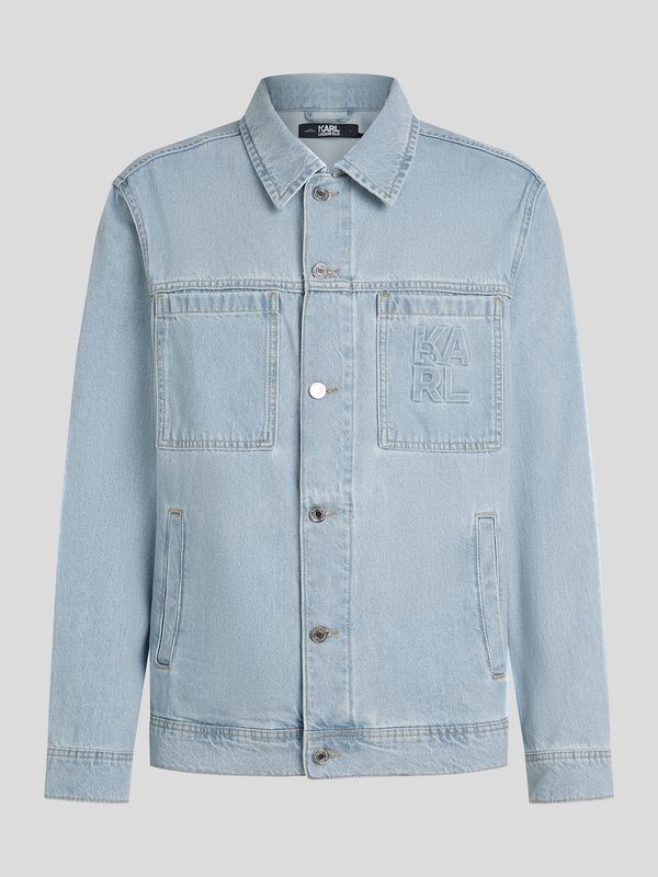 BLOCK LOGO DENIM JACKET