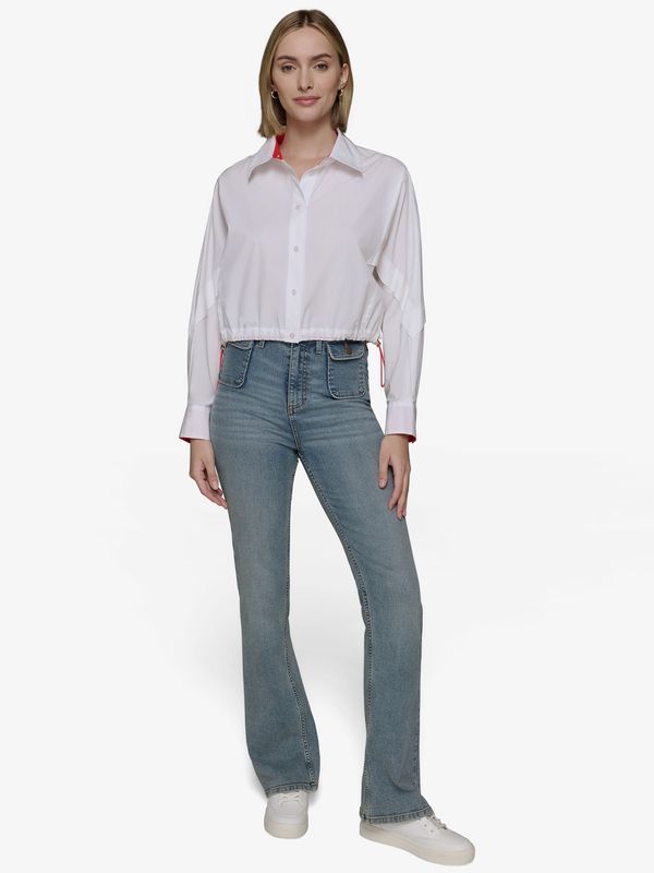 SHIRT WITH CONTRAST BUNGEES