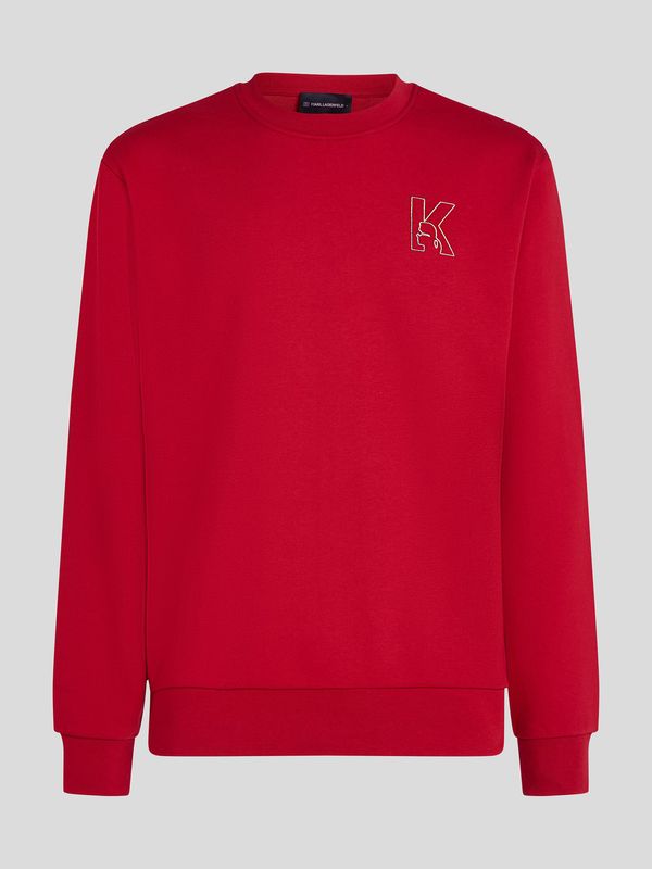 SWEATSHIRT SHINY BOLD K PRINT SWEATSHIRT