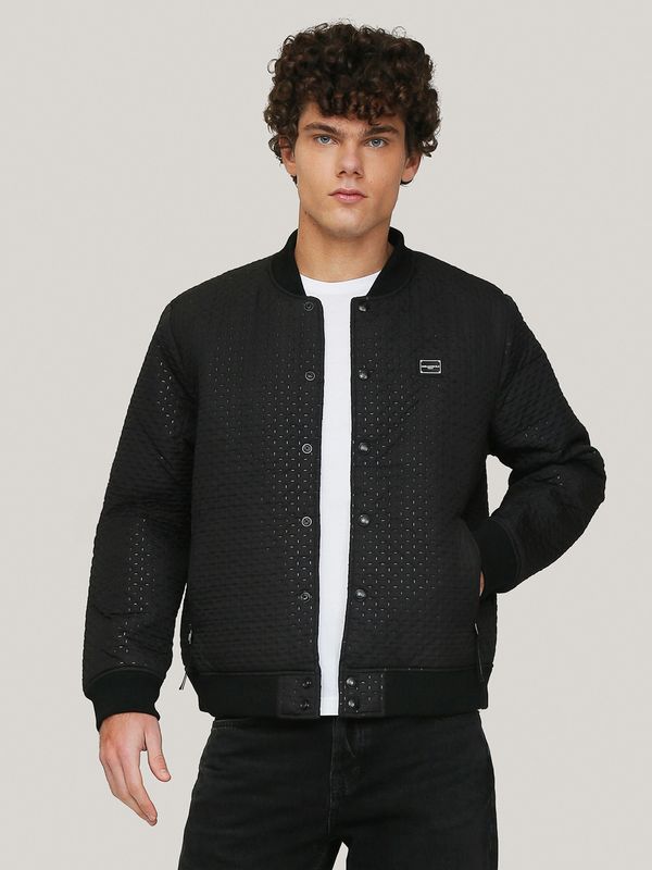 CASACA QUILTED BOMBER JACKET W/ LOGO