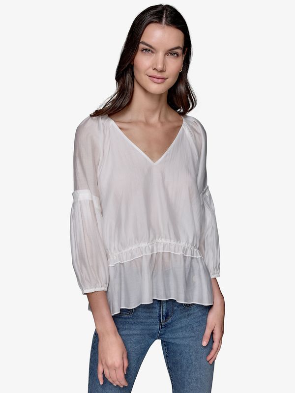 Blusa con cintura fruncida