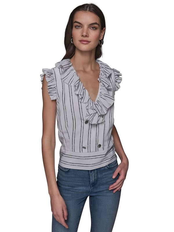 BLUSA CROP PRINTED STRIPE