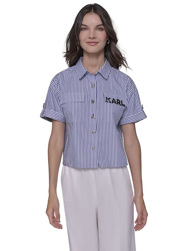 BLUSA STRIPED POPLIN WOVEN