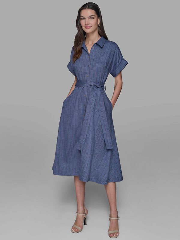 BUTTON DOWN SHIRT DRESS