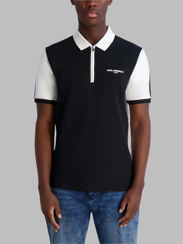 COLOR BLOCK PIQUE POLO