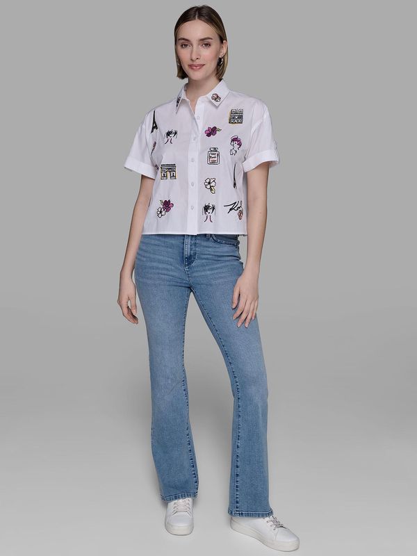 EMBROIDERED CAMP SHIRT